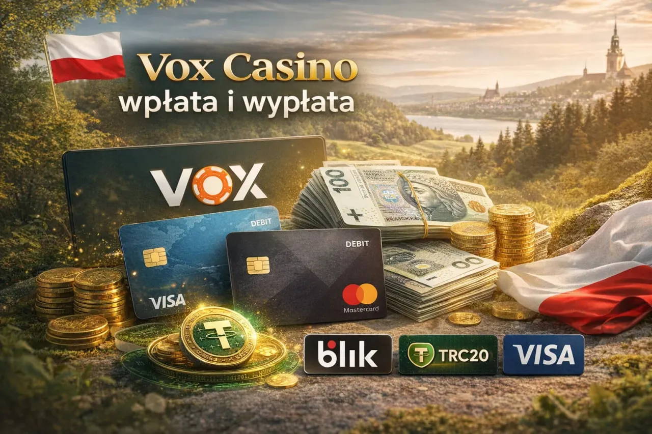 Vox casino wpłata i wypłata – metody płatności, limity, czas